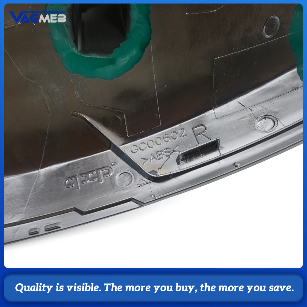 Silver Mirror Covers Chrome Side Mirror Housing Replacement For VW Tiguan MQB PQ Platform