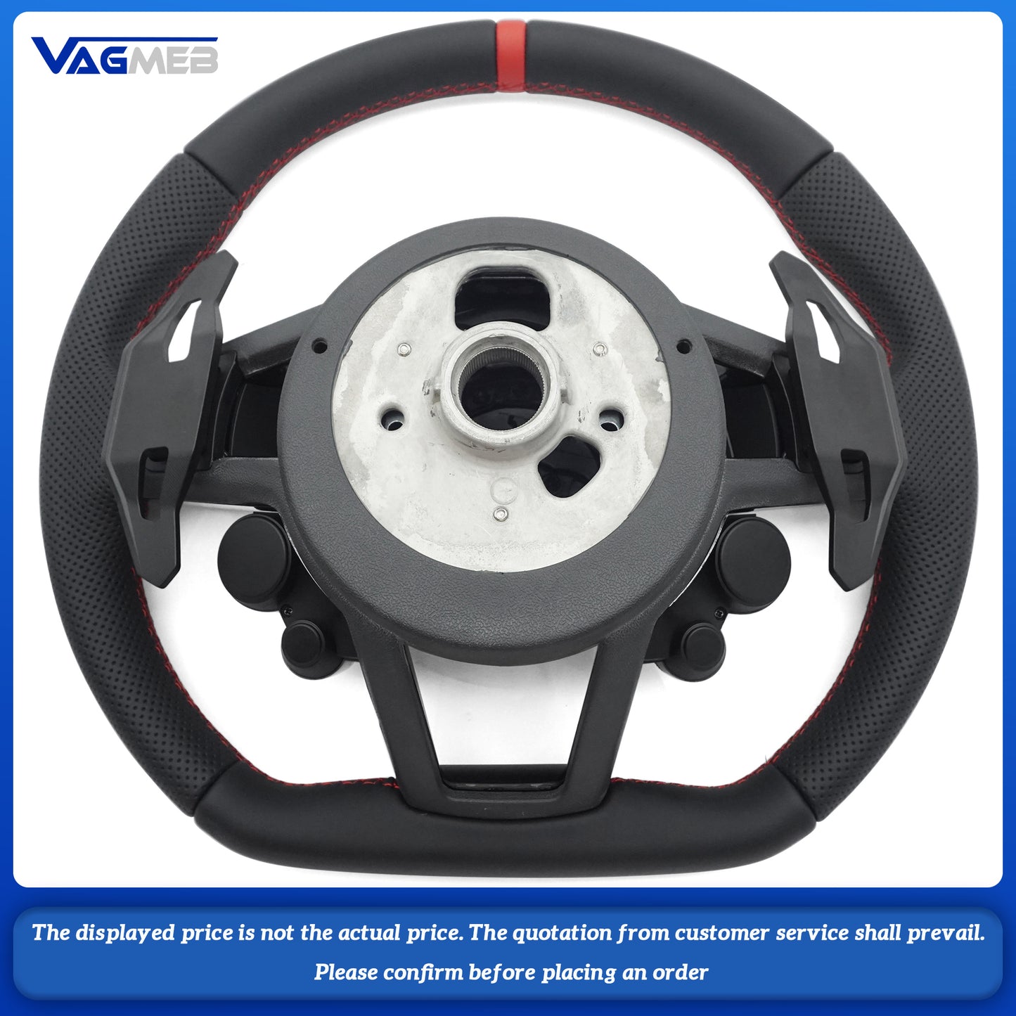 S RS Leather OEM Shape Custom Steering Wheel For Audi R8 Carbon Fiber Steering Wheel upgrade