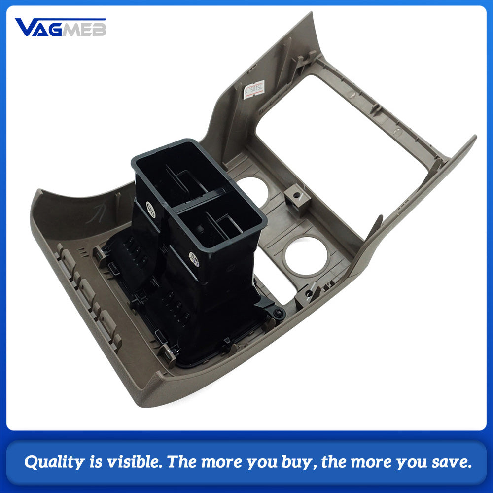 For VW Passat B7 CC 2009-2017 Rear Center Console Air Vent Panel Trim 3AD 864 298K coffee color