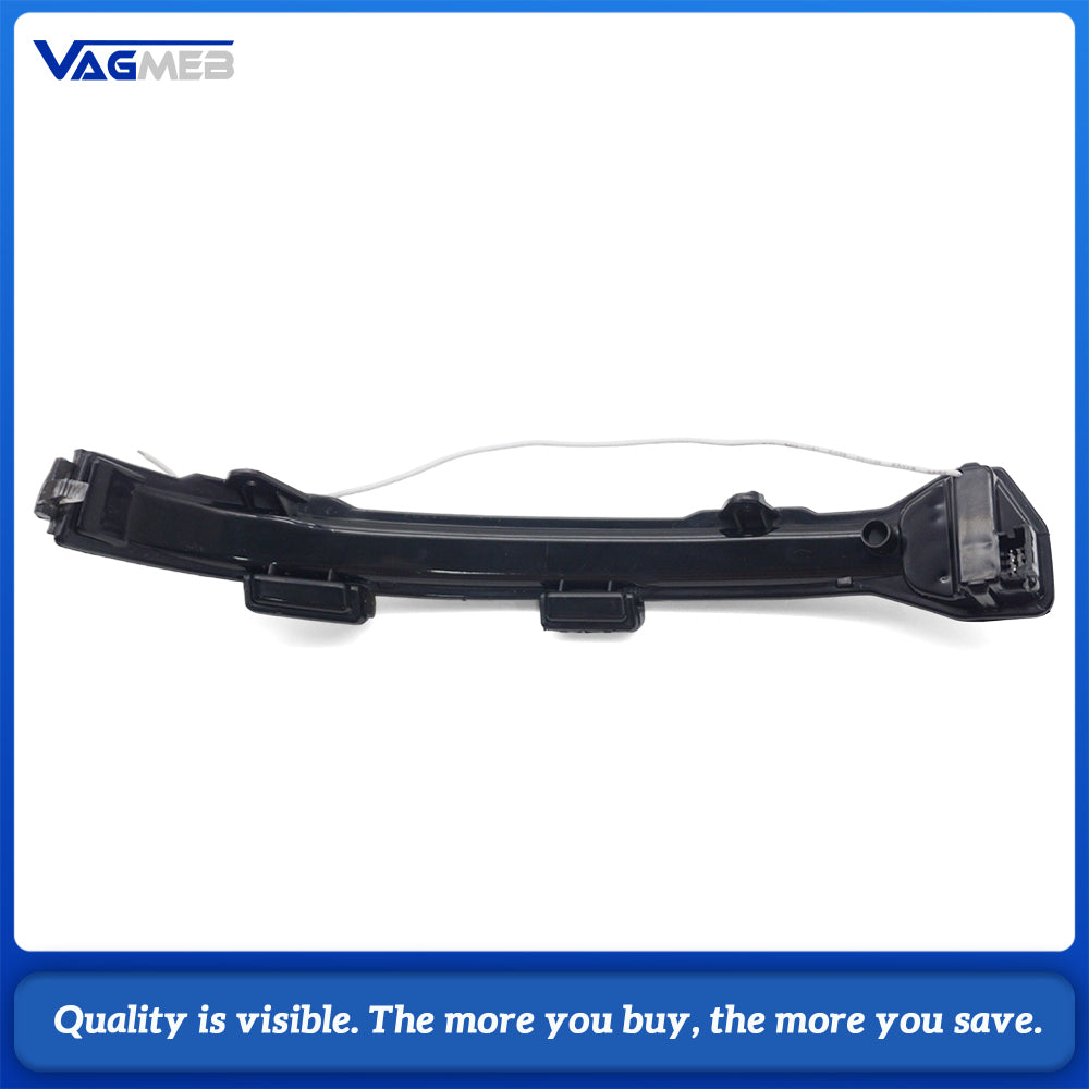 Car Gloss Pure White Rearview Mirror Cover With Letter Mark Wing Mirror Cap Replacement For VW Golf 7 MK7