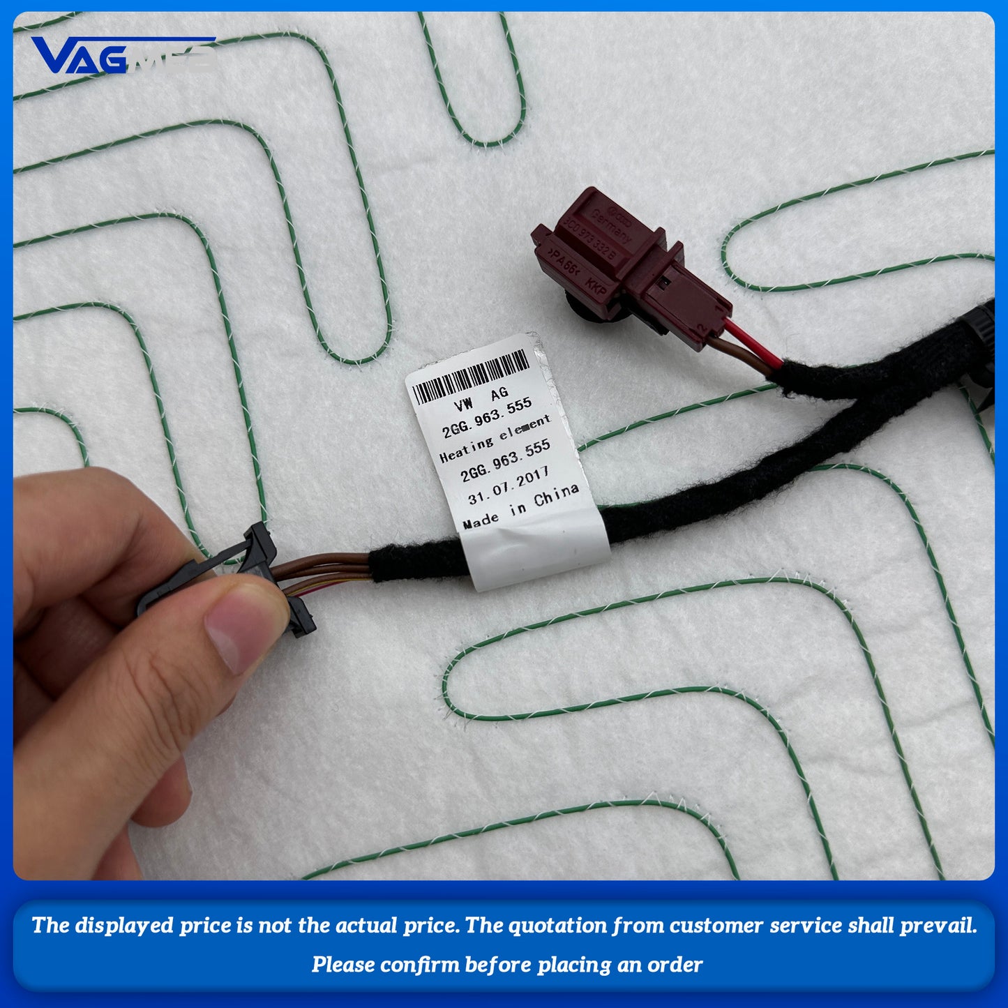 cushion heating and backrest heating For VW Tharu  eat cushion heating 2GG 963 555 557