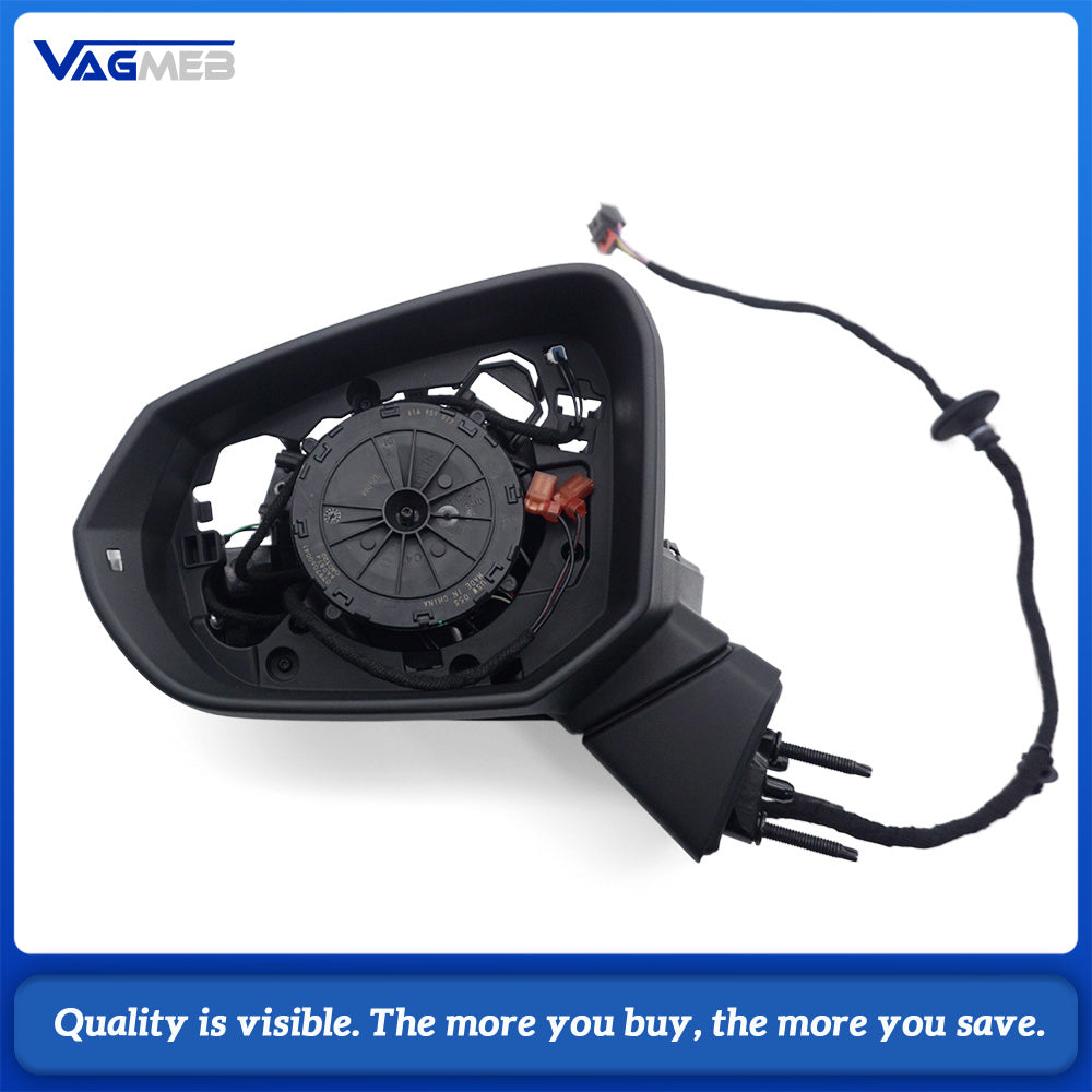 Power Folding Side Mirror Half Assembly Kit with Control Switch For 2021 Audi Q2
