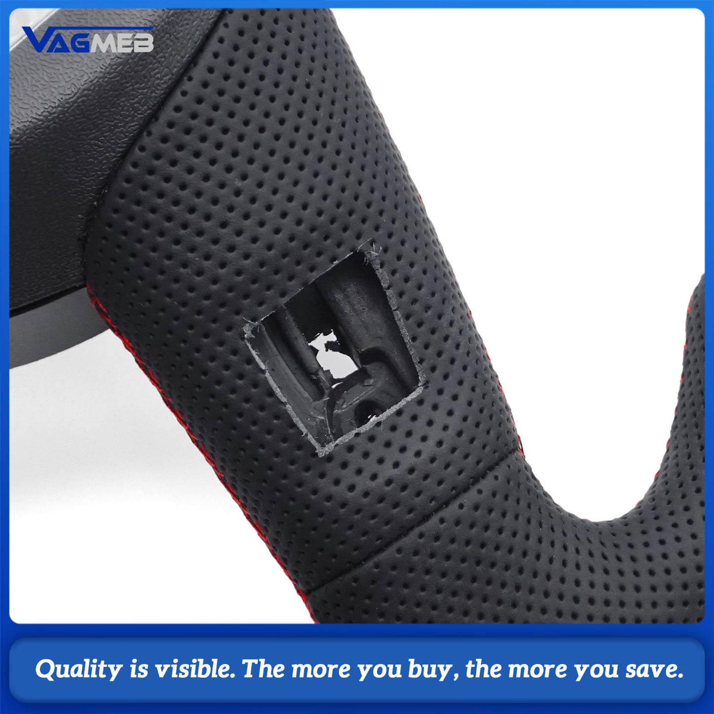 Sports style car steering wheel suitable for Audi A4 S4 B9 A3 S3 8V RS4 RS5 A5 S5 2017-2024 leather steering wheel car accessories