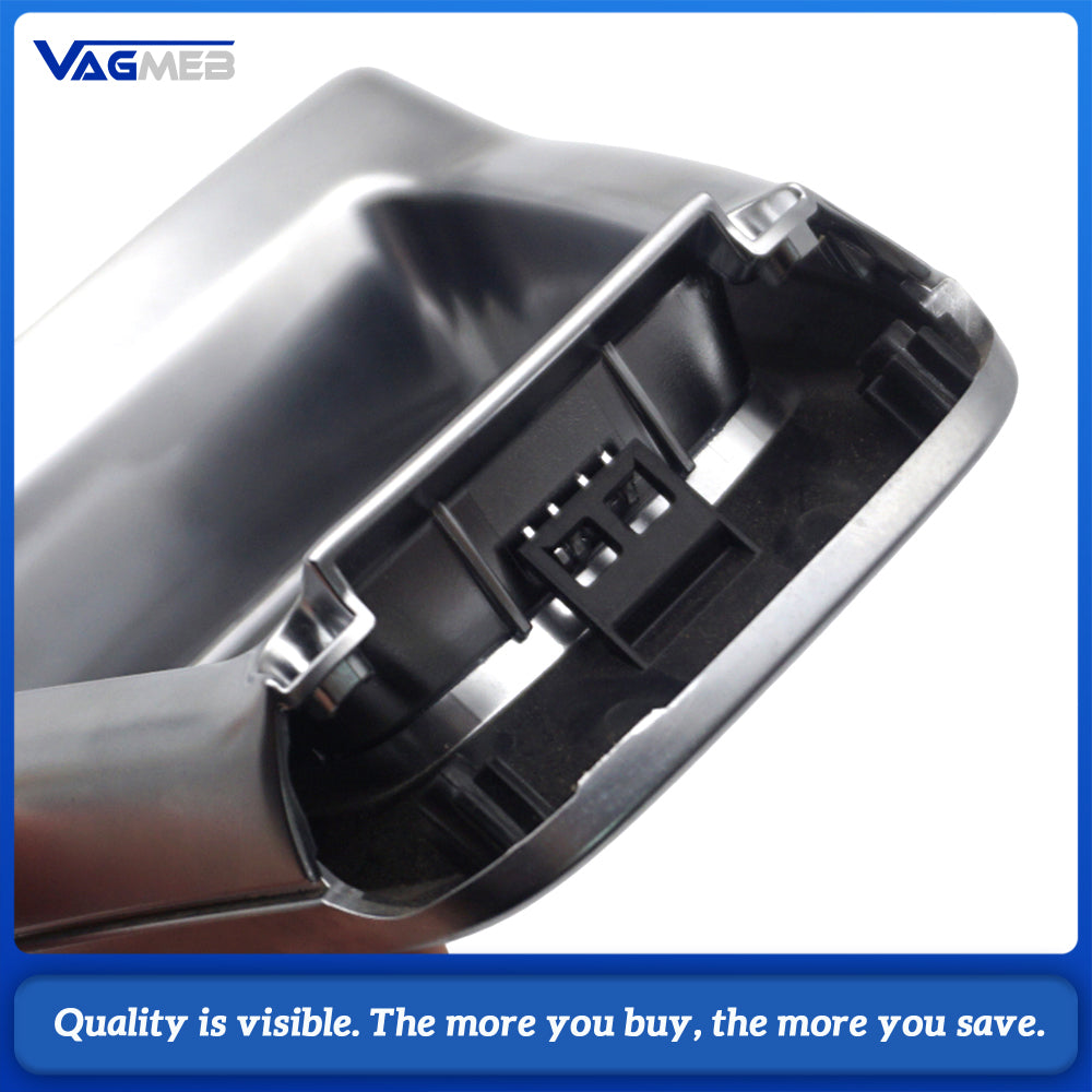 Silver Steering Wheel Logo for Audi Q5 Frame Decorative Buttons Automobile Upgrade