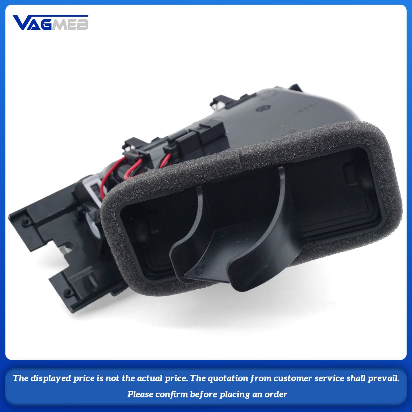 LHD Black Front Right Passenger Air Outlet vents Air Vent Assembly Trim nozzle For audi A6 C6 Avant Allroad Quattro
