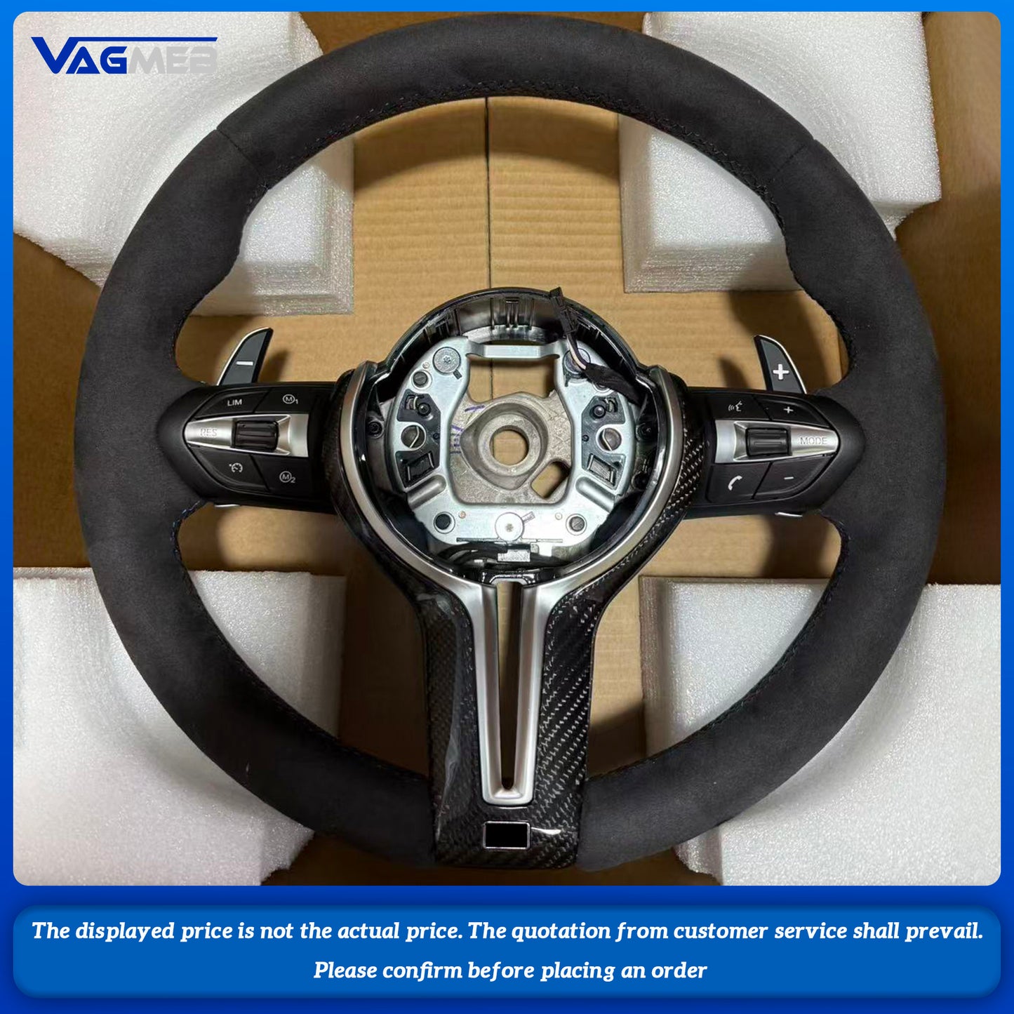 Carbon Trim M Sport Steering Wheel For BMW F10 F20 F21 F22 F30 F31 F32 F36 M2 F87 M3 F80 M4 F82 F15 F16