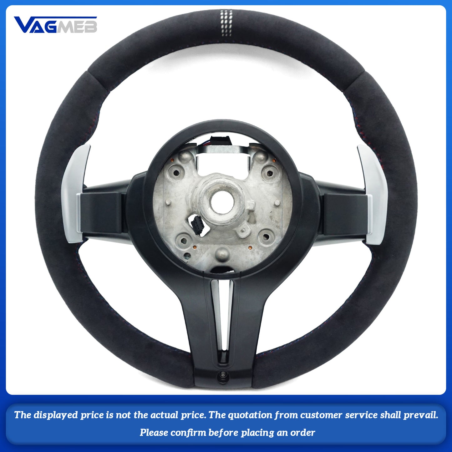 With Carbon Trim Full Alcantara With heating function Steering Wheel For BMW F01 F10 F20 F22 F30 F31 F32 M2 F87 M3 F80 M4 F82 F90 X5 F15 F16