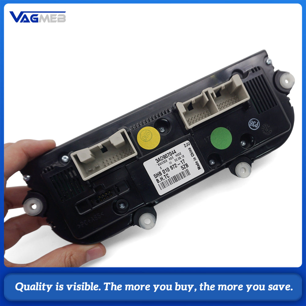 3AD 907 044 AA Climate Control Switch Panel For VW Passat B7 2011-2016 Digital Temperature Display AC Heater Control Unit Support RNS RCD Screen Data Visualization Easy Install Auto Interior Accessories