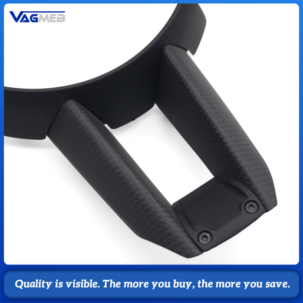 Glossy Carbon Fiber Steering Wheel Trim Middle Cover For 911 981 991 991.2 992 996 970 997 Cayenne 958 Panamera Macan