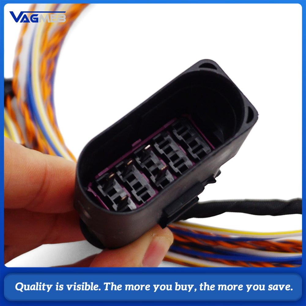 For VW Passat B6 B7 B8 Xenon Headlight Auto Leveling Wiring Harness