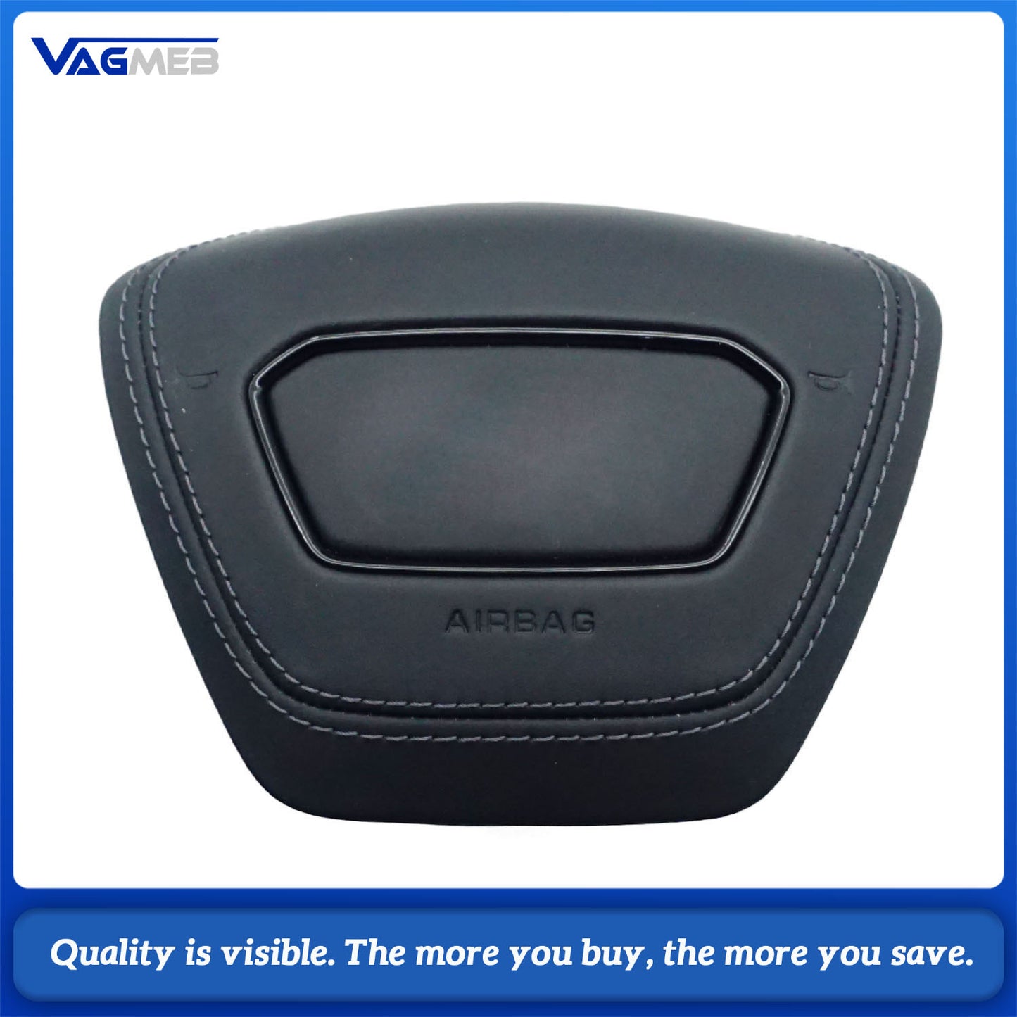 Carbon fiber steering wheel For Audi Q3 RSQ3 leather sports flat bottomed steering wheel with buttons and paddles