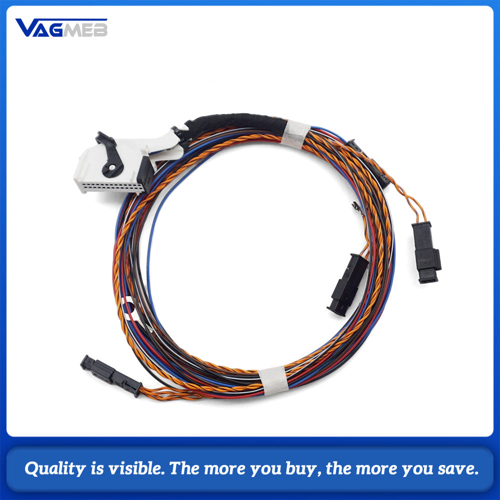 Xenon Headlight Auto Leveling Wiring Harness CPZ Retrofit Loom, Fit for VW Passat B6 3C Halogen To Xenon Upgrade, Headlamp Range Adjustment Cable