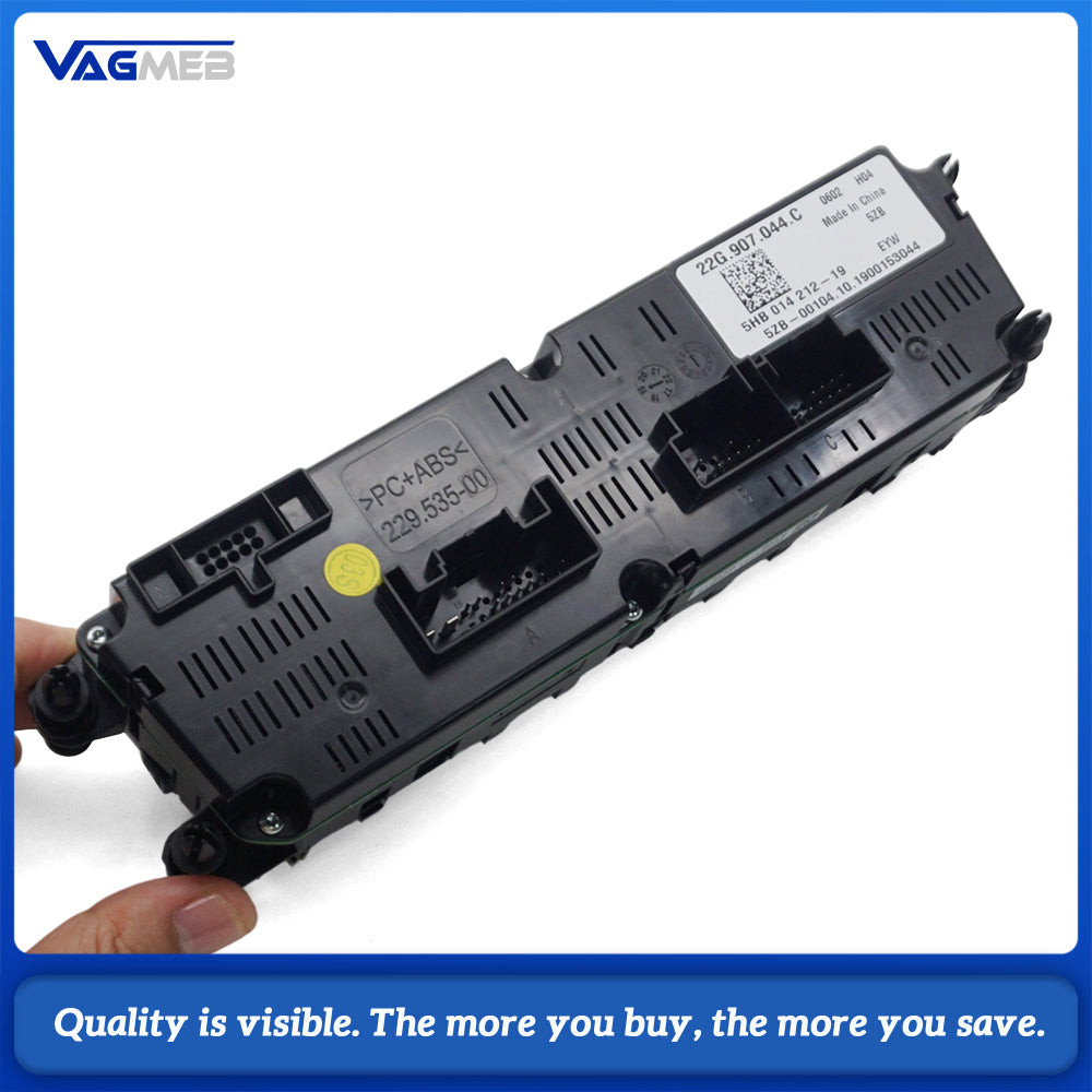 For VW Polo MK6 Plus 22G 907 044 C 22G907044C Dual Zone AC Control Panel Touch Air Conditioning Switch with Seat Heating
