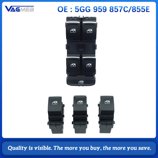 For VW T-Roc 2020-2021 Window lifting switch Window regulator button 5GG 959 857C 5GG 959 855E
