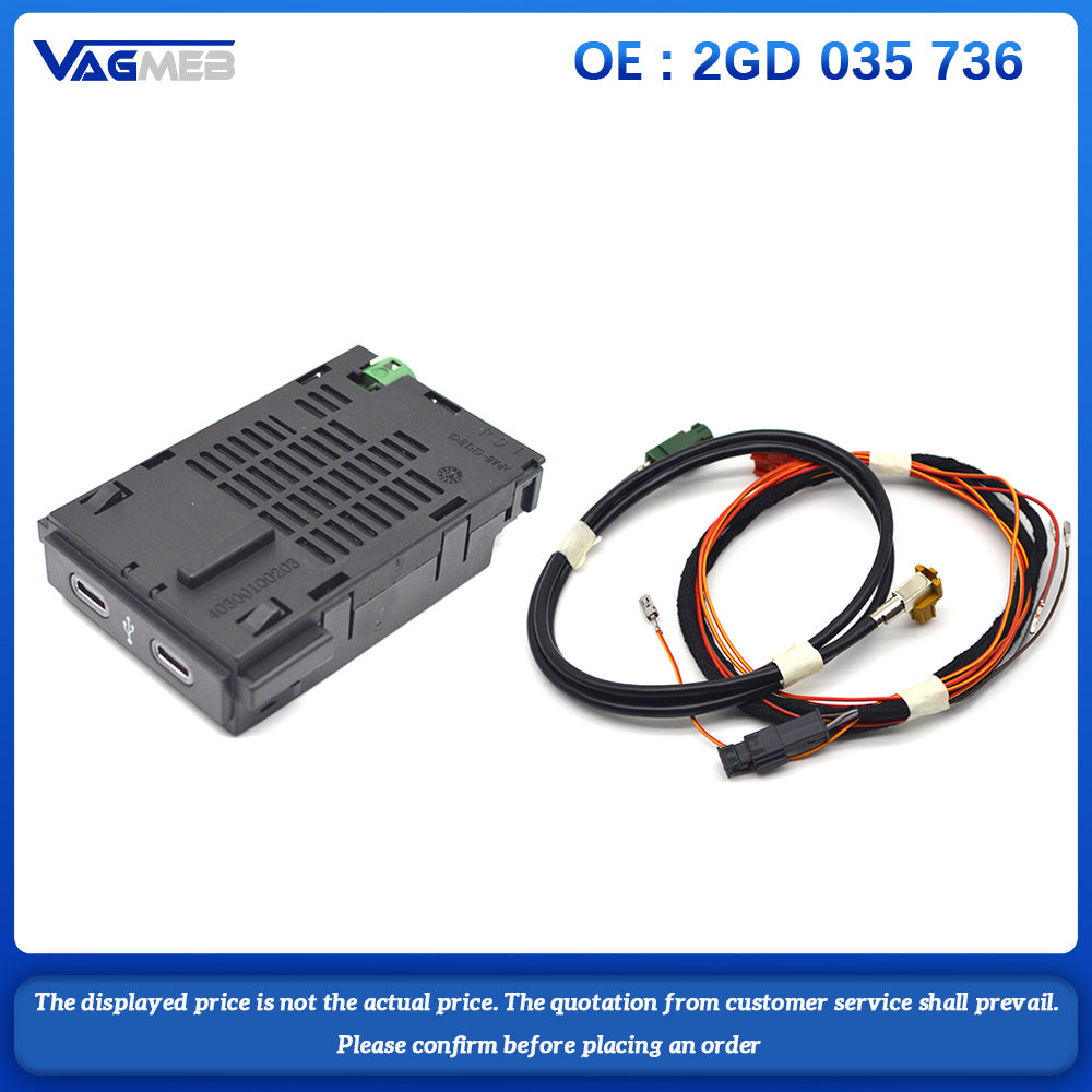 For VW ID4 ID6 For Skoda TYPE-C Plug Socket 2GD 035 736
