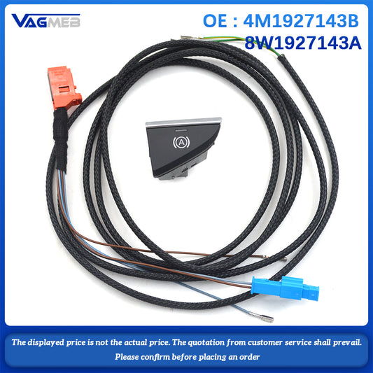 For Audi Q7 4M A4 B9 S4 A5 RS SQ7 Auto Hold Switch Wire Cable Harness 4M1927143B 8W1927143A