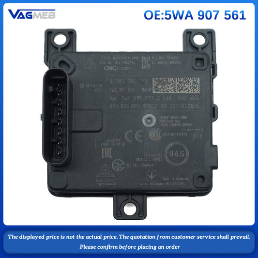 Radar sensor distance control control control unit original For VW Golf Variant Atlas  Audi A3 S3 Q6 Skoda Octavia Leon 5WA 907 561