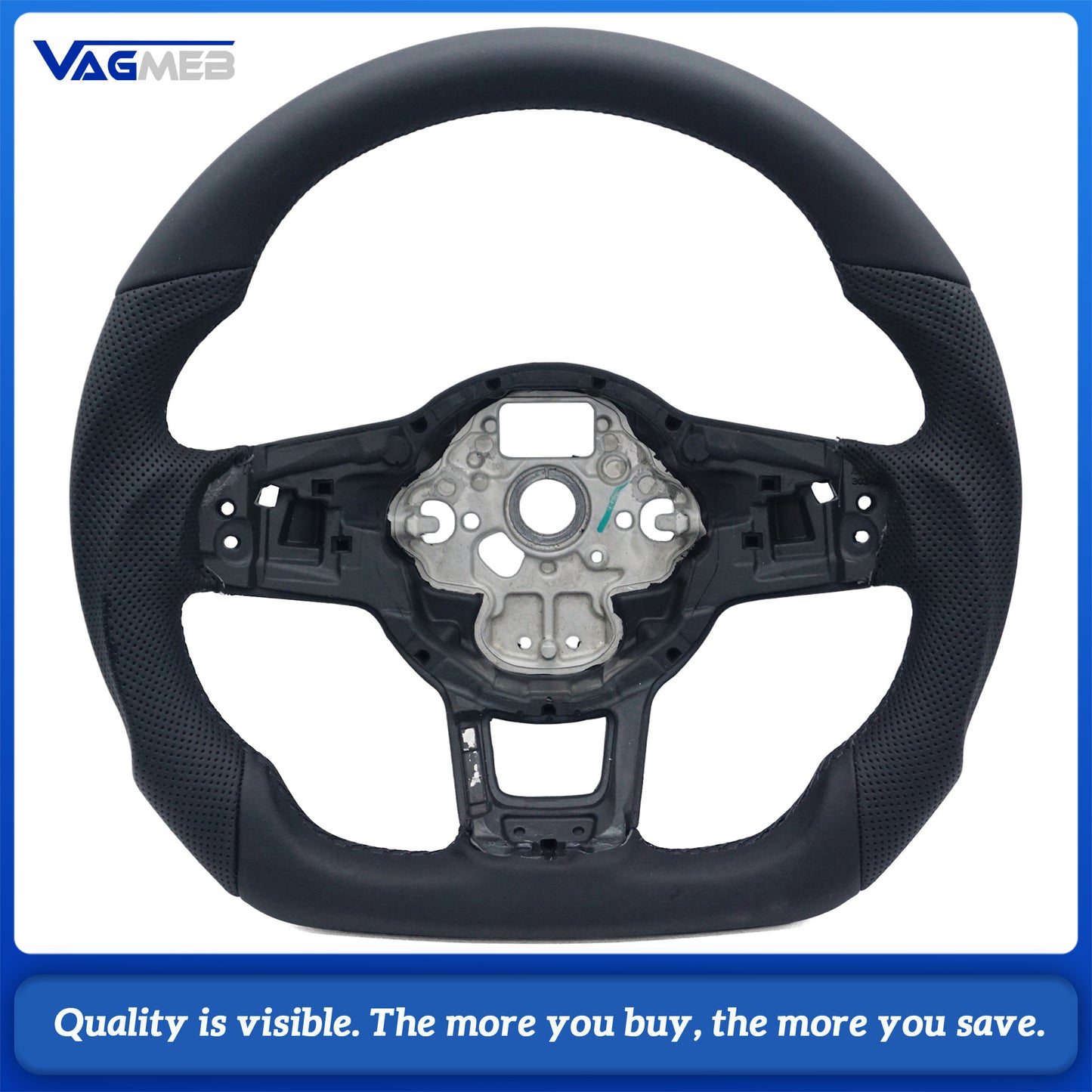 Alcantara leather steering wheel suitable for VW Golf MK7 7.5 GTI GTD GTE R Polo GTI Tiguan MK2 Passat B8 Sport steering wheel