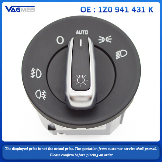 Headlight Fog Lamp Control Switch For Skoda Octavia 1Z0 941 431 K