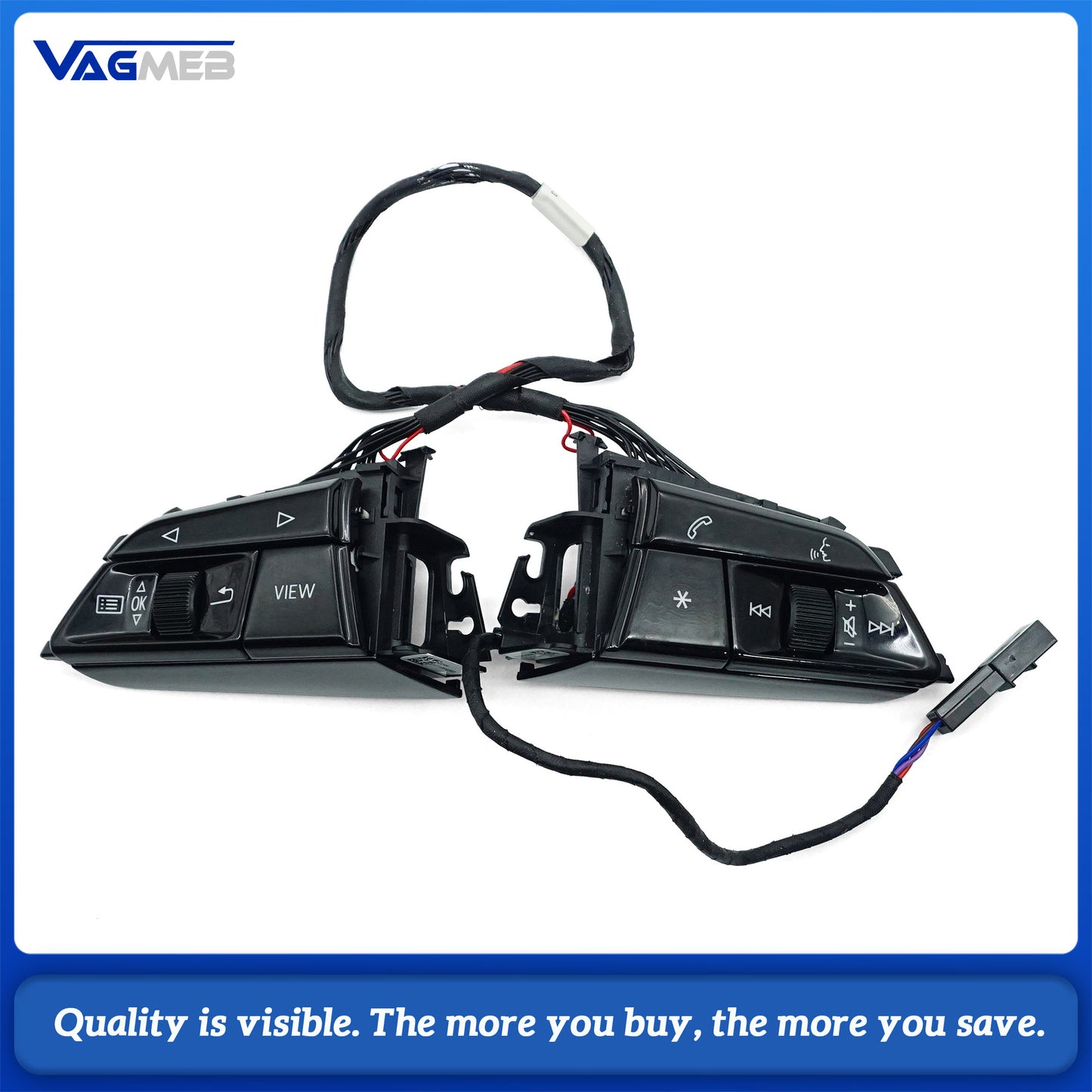 Multi Functional Steering Wheel Buttons Suitable For Audi A6 C8 Available In Heated Car Accessories