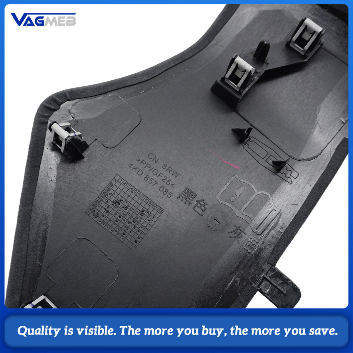 Premium Alcantara Dashboard Cover Fit for Audi A6C8 Red  Stitching , RS  S Emblem Logo