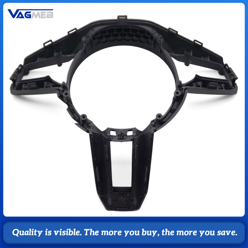 Glossy Carbon Fiber Steering Wheel Trim Middle Cover For 911 981 991 991.2 992 996 970 997 Cayenne 958 Panamera Macan