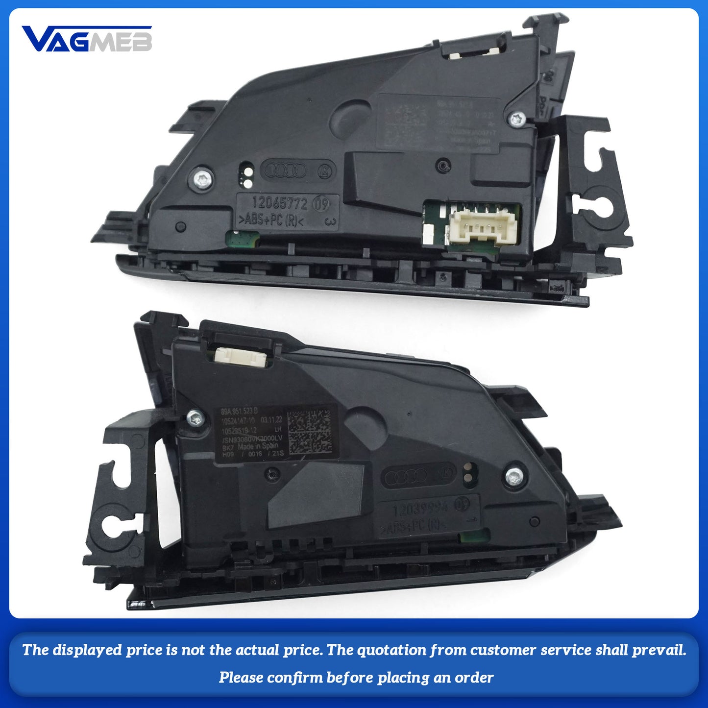 For Audi Q4 e-tron Q5 e-tron multifunctional touch steering wheel button 89A 951 523 A 89A 951 523 B, Car Accessories