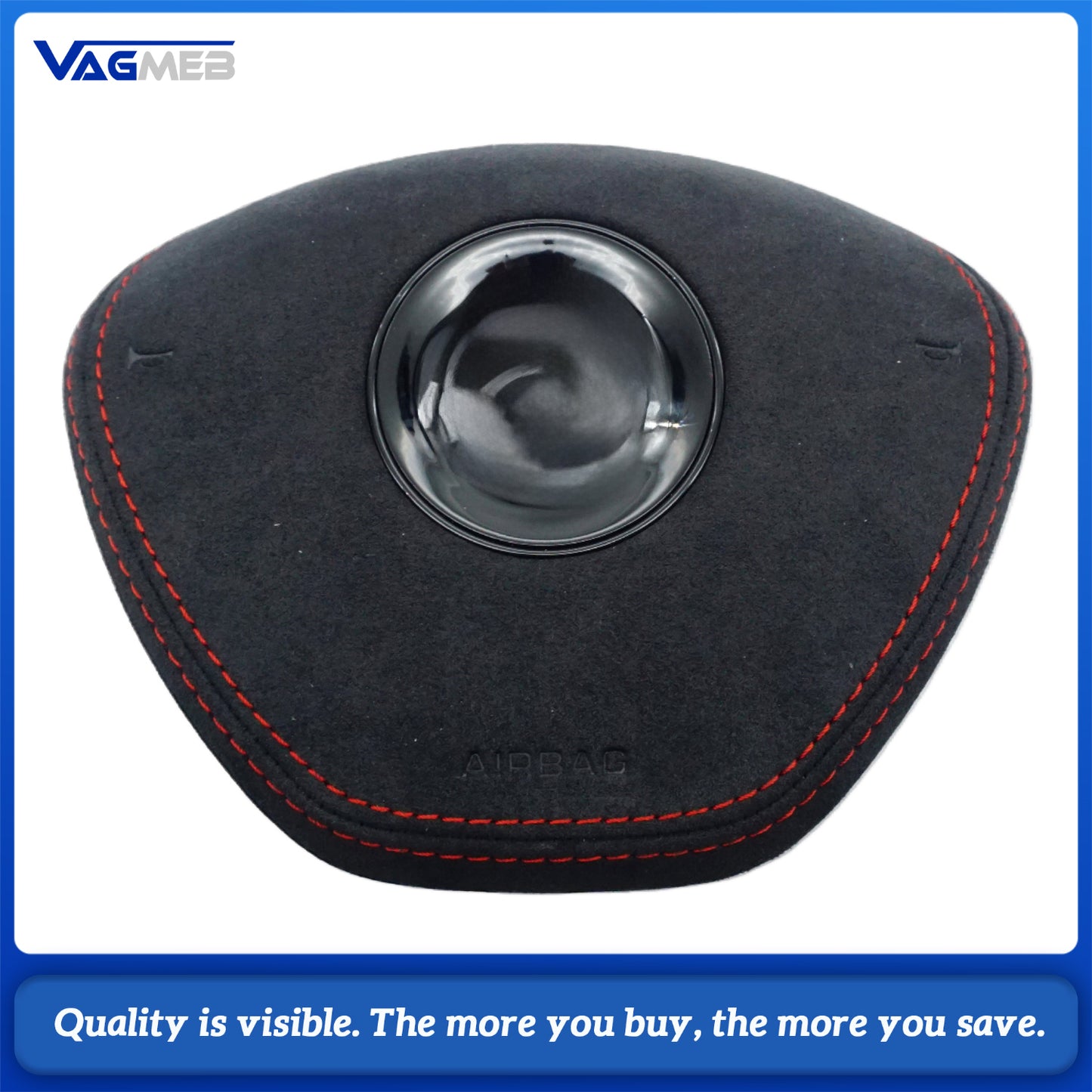 For VW Golf MK7 TSI TDI Carbon Fiber Steering Wheel Manual Car Accessories Red and blue Manual Car Accessorie