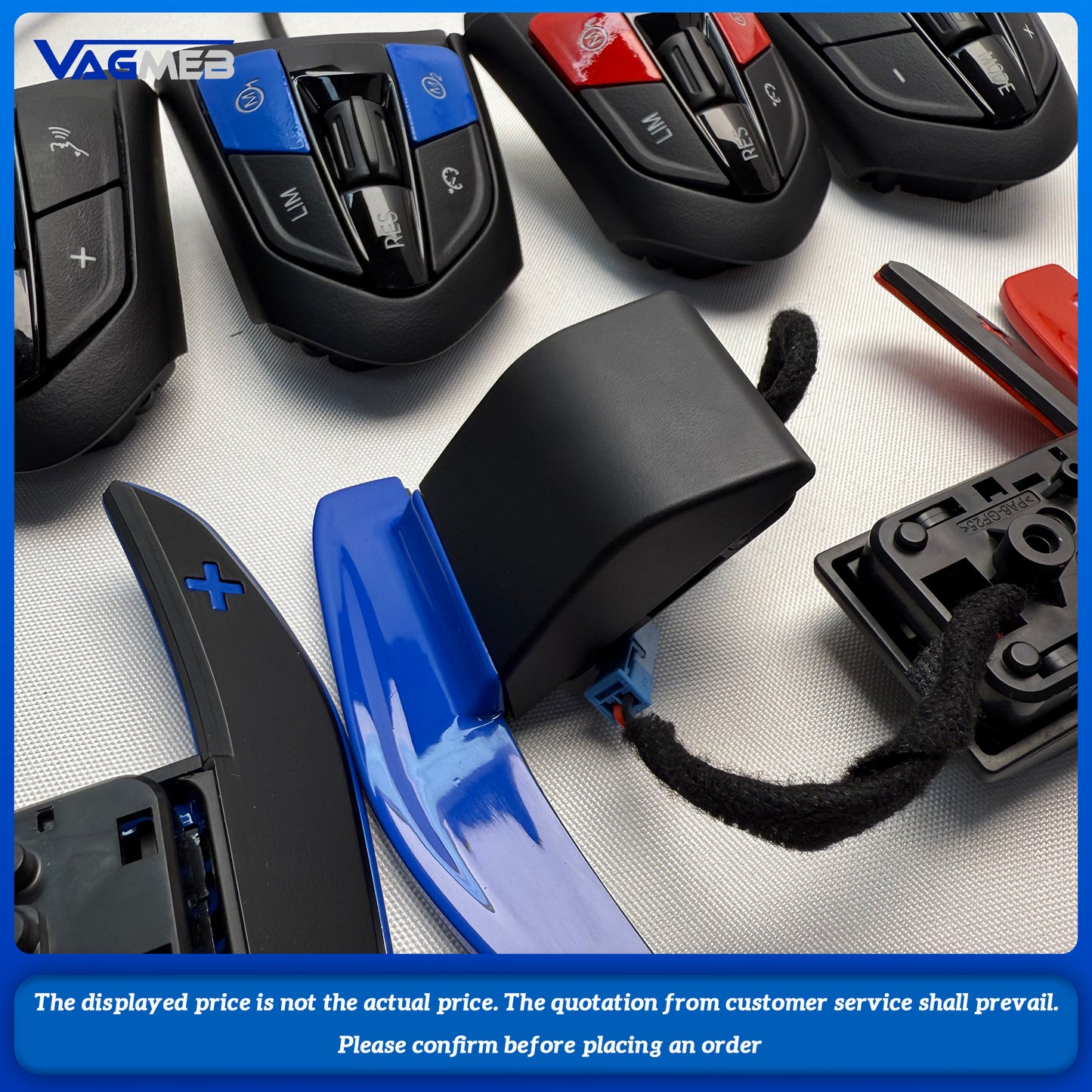 Steering wheel button with M1M2 button  paddle shifter red blue, suitable for BMW 35 F10F20 F30 Series