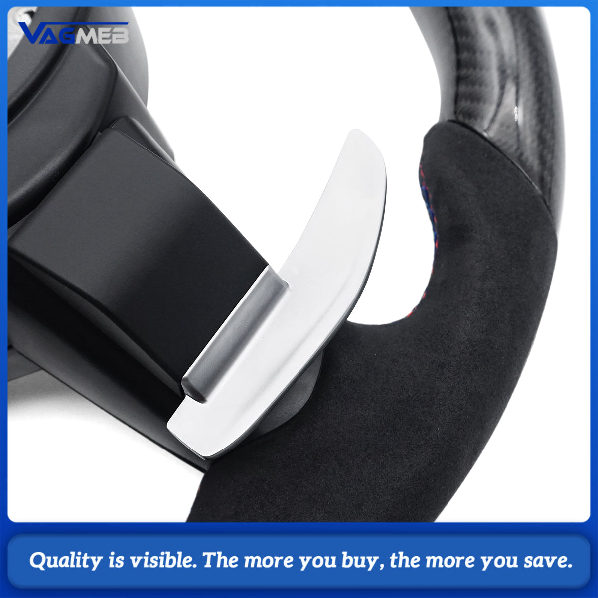 For BMW X3 X4 X5 M2 M4 M8 F10 F15 F20 F22 F30 E90 E91 Customized carbon fiber steering wheel with embedded LED lights
