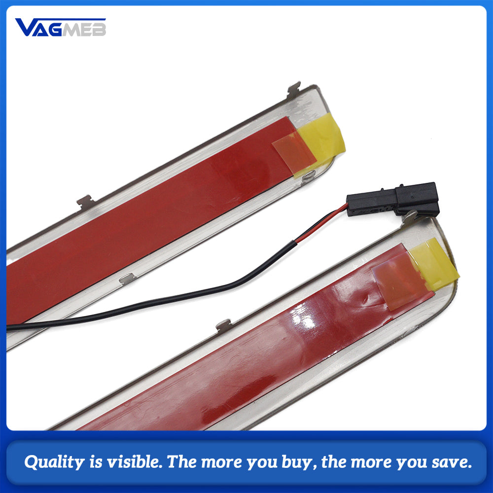Car LED Door Sill Welcome Light Illuminated Scuff Plate Lamp Replacement Part 35D947415 35D947416 35D947417 35D947418 For VW CC