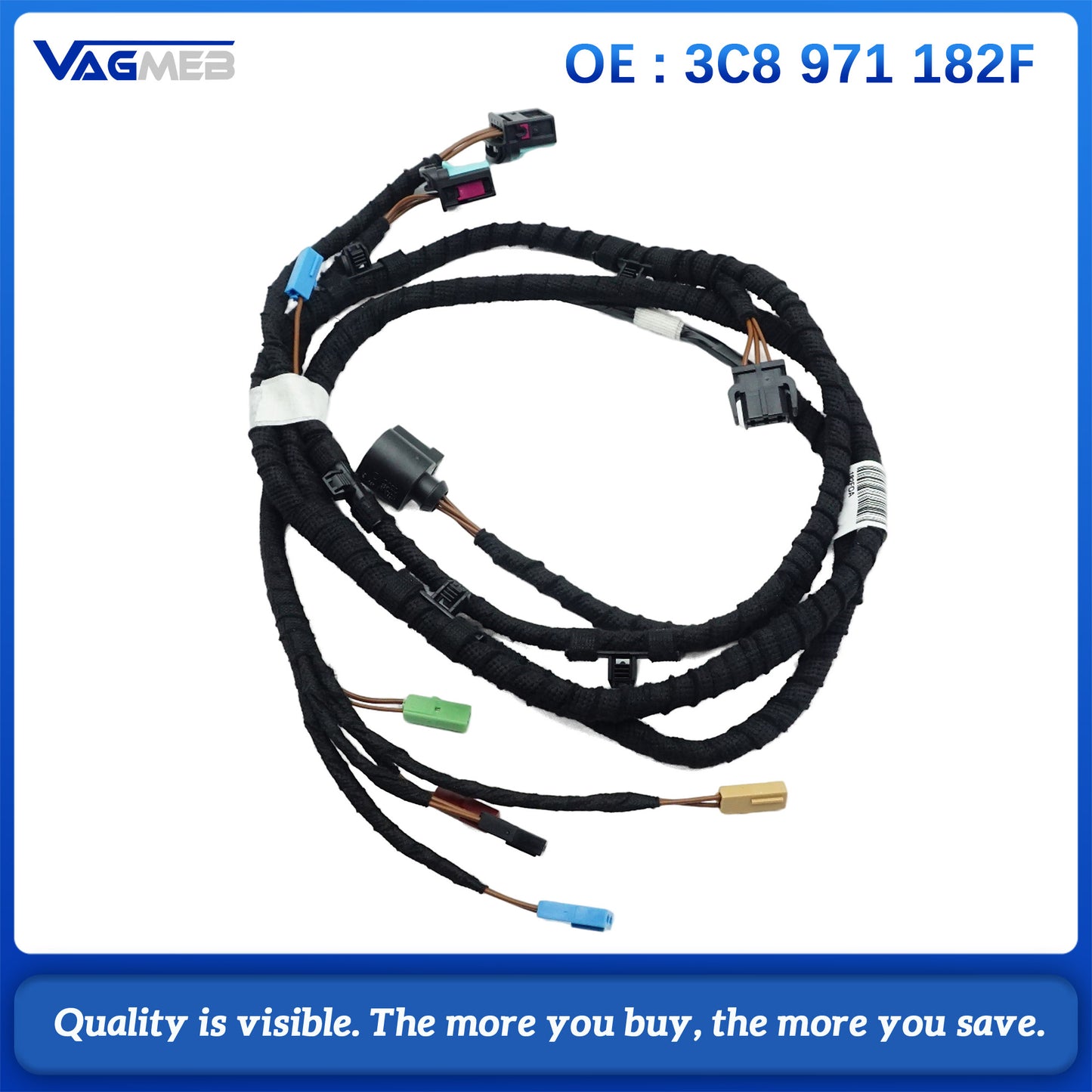 For VW Passat CC 2010–2013 Model Trunk Wiring Harness 3C8 971 182 F