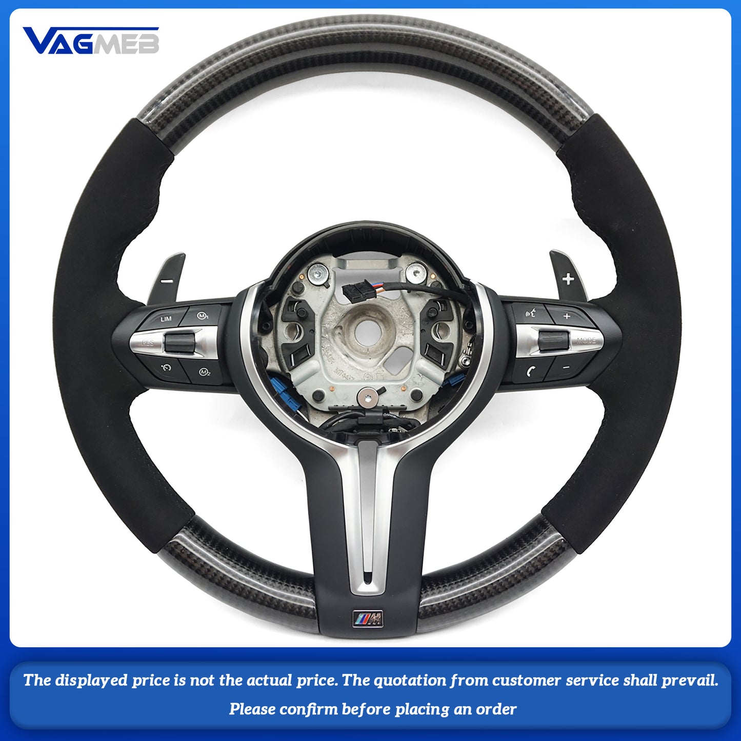 For BMW F30 F32 F10 F20 F07 F01 E46 E60 E90 M3 M5 M6 steering wheel