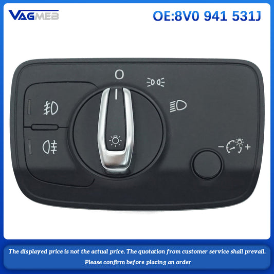 Car Styling Headlight Control Switch Knob Head Lamp For Audi A3 8Y 8V0 941 531J