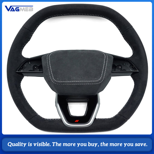 For Audi A4B10 multifunctional heated perforated leather steering wheel with shift paddles assembly