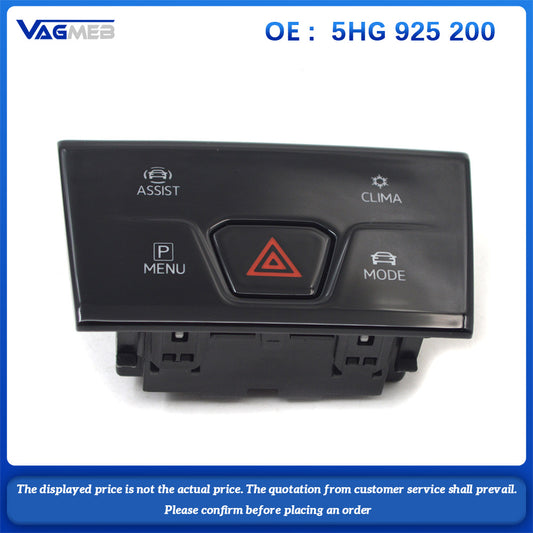 Multi-function button switch headlight double flash switch with drive mode For VW Golf MK8  5HG 925 200 =