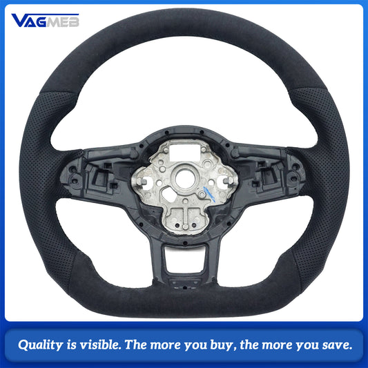 Alcantara leather steering wheel suitable for VW Golf MK7 7.5 GTI GTD GTE R Polo GTI Tiguan MK2 Passat B8 Sport steering wheel