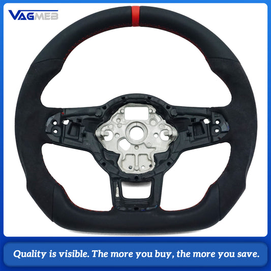 Steering Wheel For VW Golf 7 7.5 GTI GTD GTE R 2013-2020 Polo GTI Tiguan Passat DSG，Car accessories