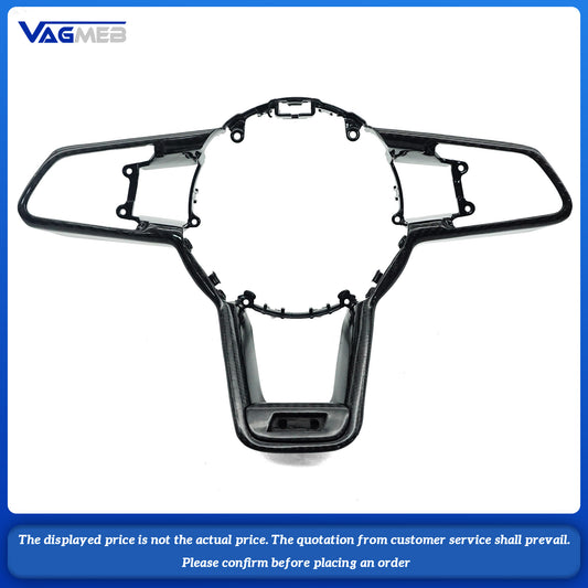 For Audi R8 TT Series Decorative Frame Steering Wheel Interior Car Accessories Upgrade carbon fiber
