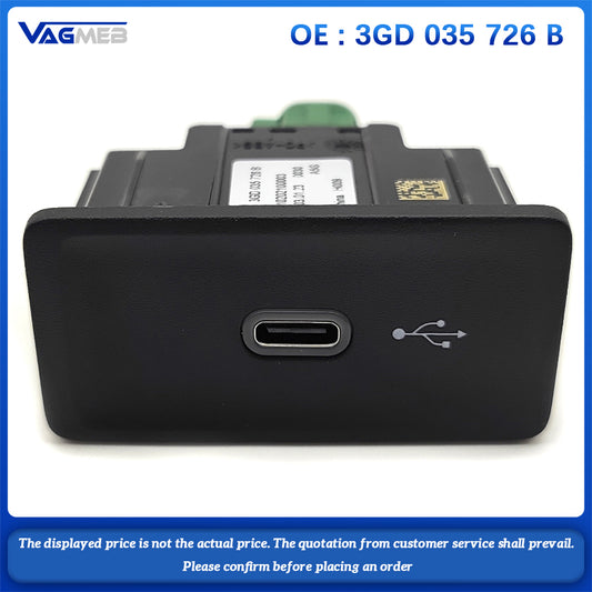 For Passat B8 CC Arteon Variant B8 Golf Variant type-c usb switch 3GD 035 726B