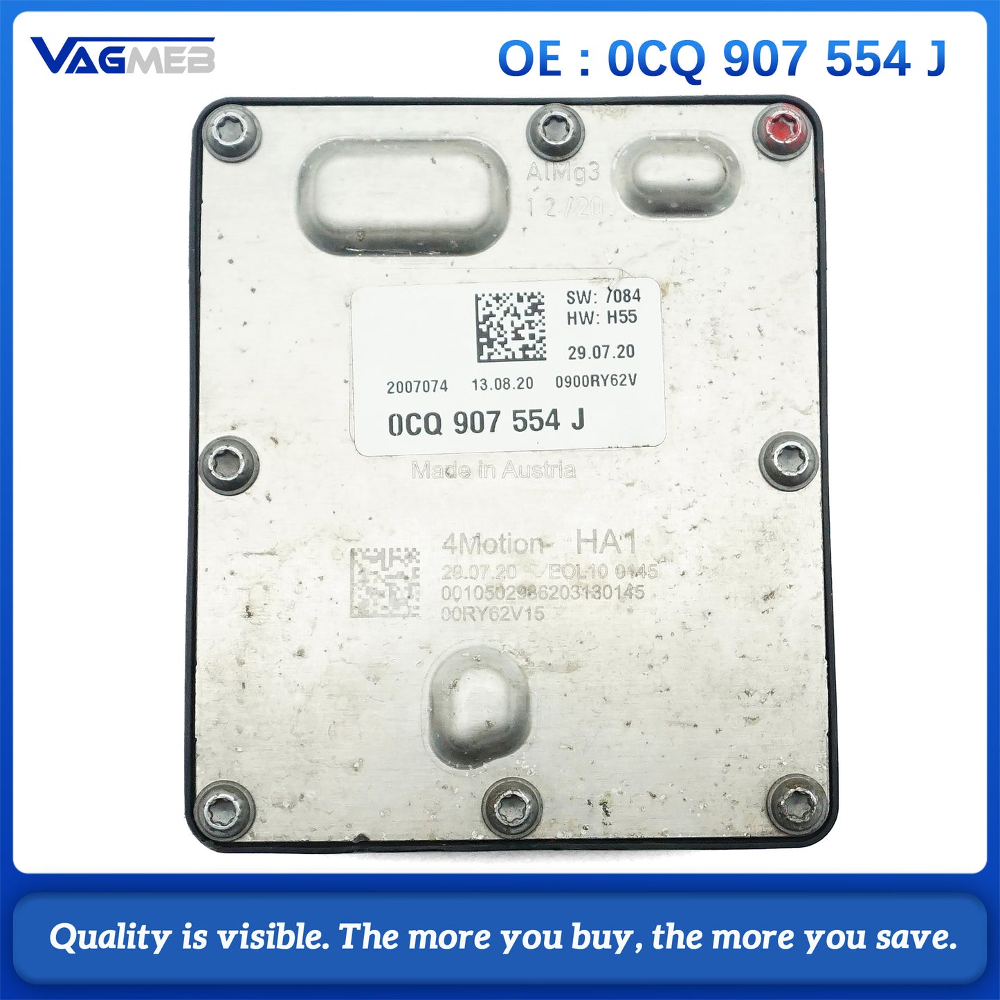 90% new Not for Fussy Buyers 0CQ 907 554 J Rear Differential Haldex Control Module Unit Fit For Golf  Tiguan MK2 T-Roc Audi Q3 TT S3 Skoda Kodiaq Ateca Leon