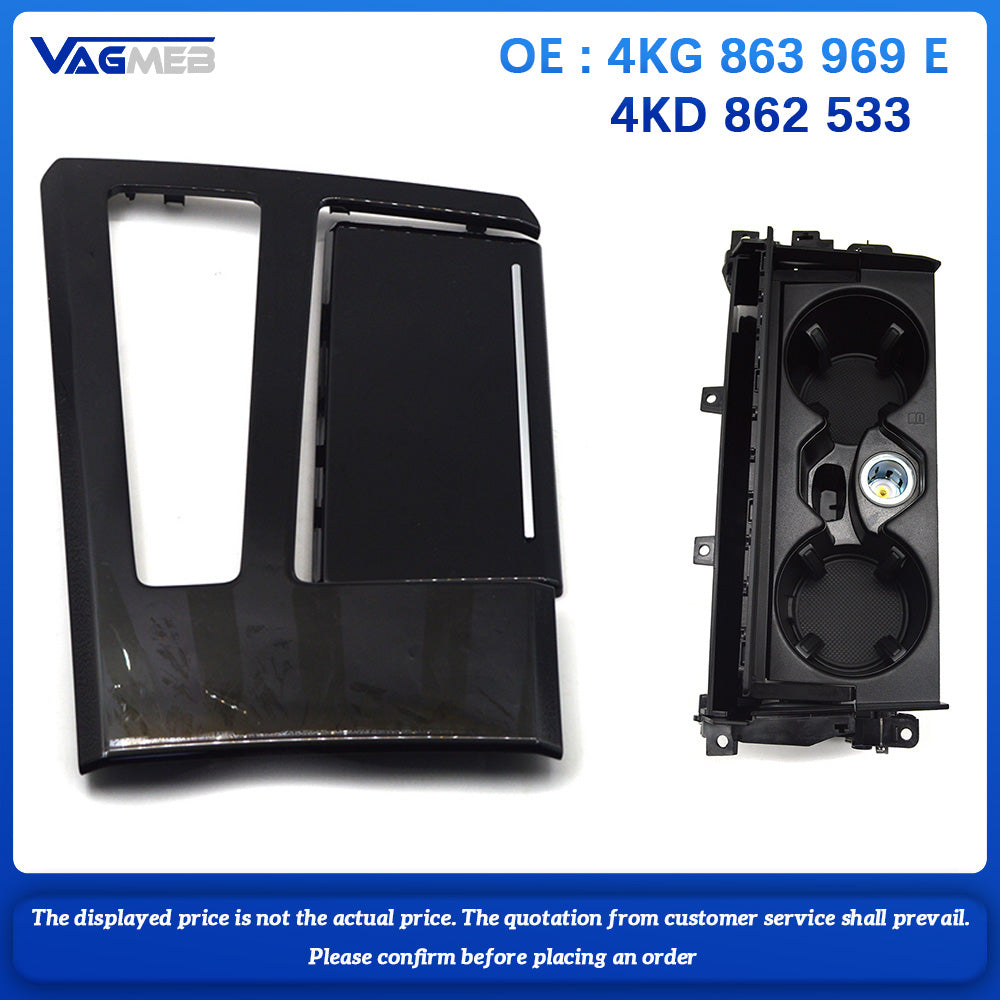 original central cup holder central channel painted black decorative panel for Audi A6 A7 4KG 863 969 E 4KD 862 533