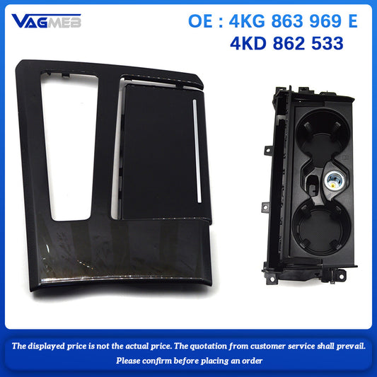 original central cup holder central channel painted black decorative panel for Audi A6 A7 4KG 863 969 E 4KD 862 533