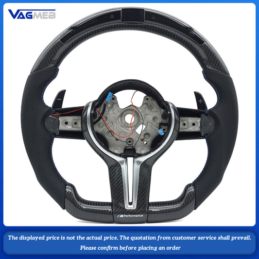 Carbon Fiber Steering Wheel for BMW M2 M3 M4 M5 M6 X5 F30 F80 F82 F83 F87 LED