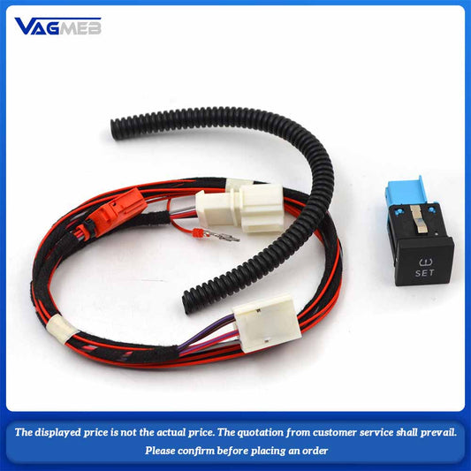 Car TPMS SET Tire Pressure Monitoring Warning ESP OFF ASR TRC Anti Skid Switch Button Cable Harness Wire For VW JETTA Golf 6 MK6 56D 927 121