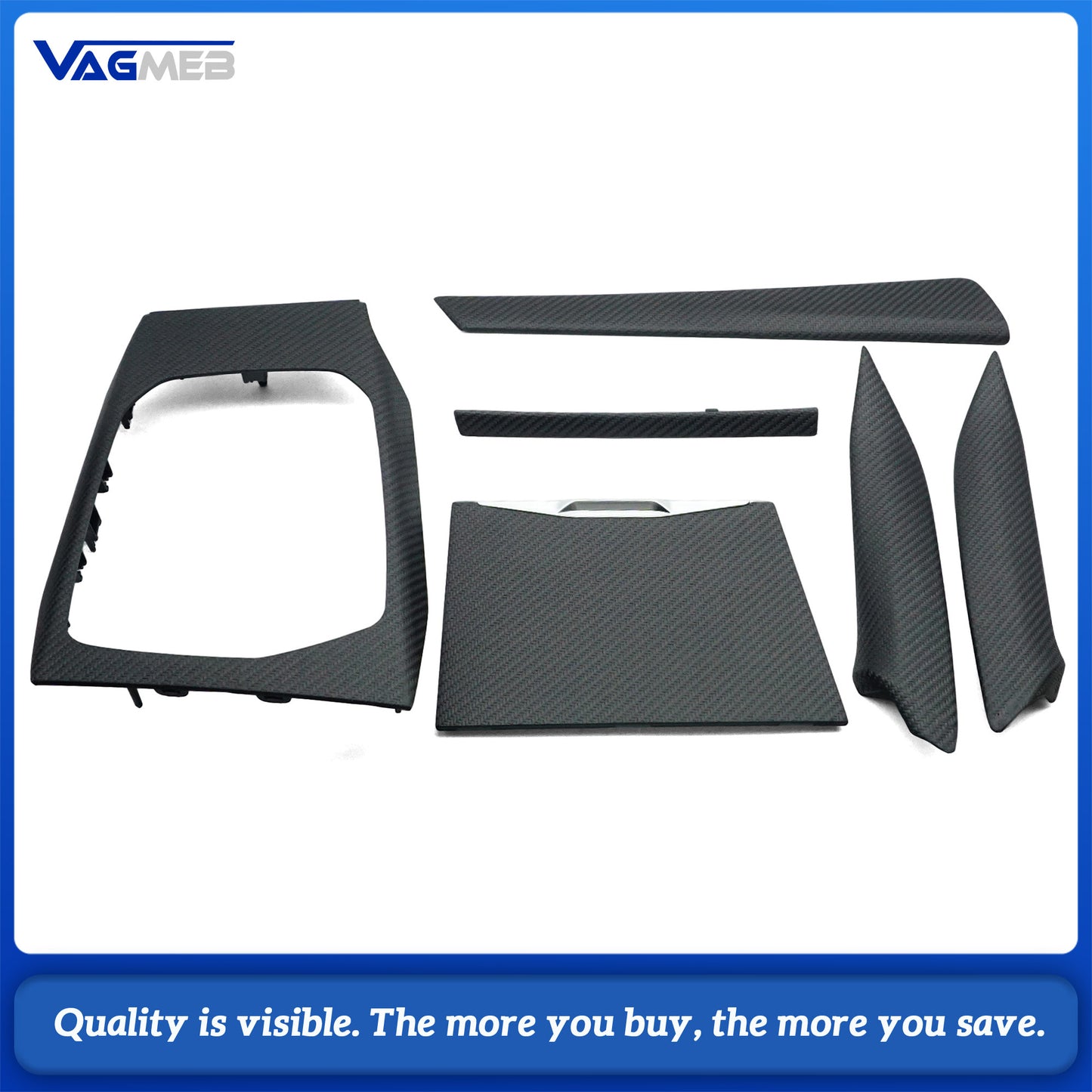 For BMW G80 M3 2022 Prepreg Dry Carbon Fiber Trim