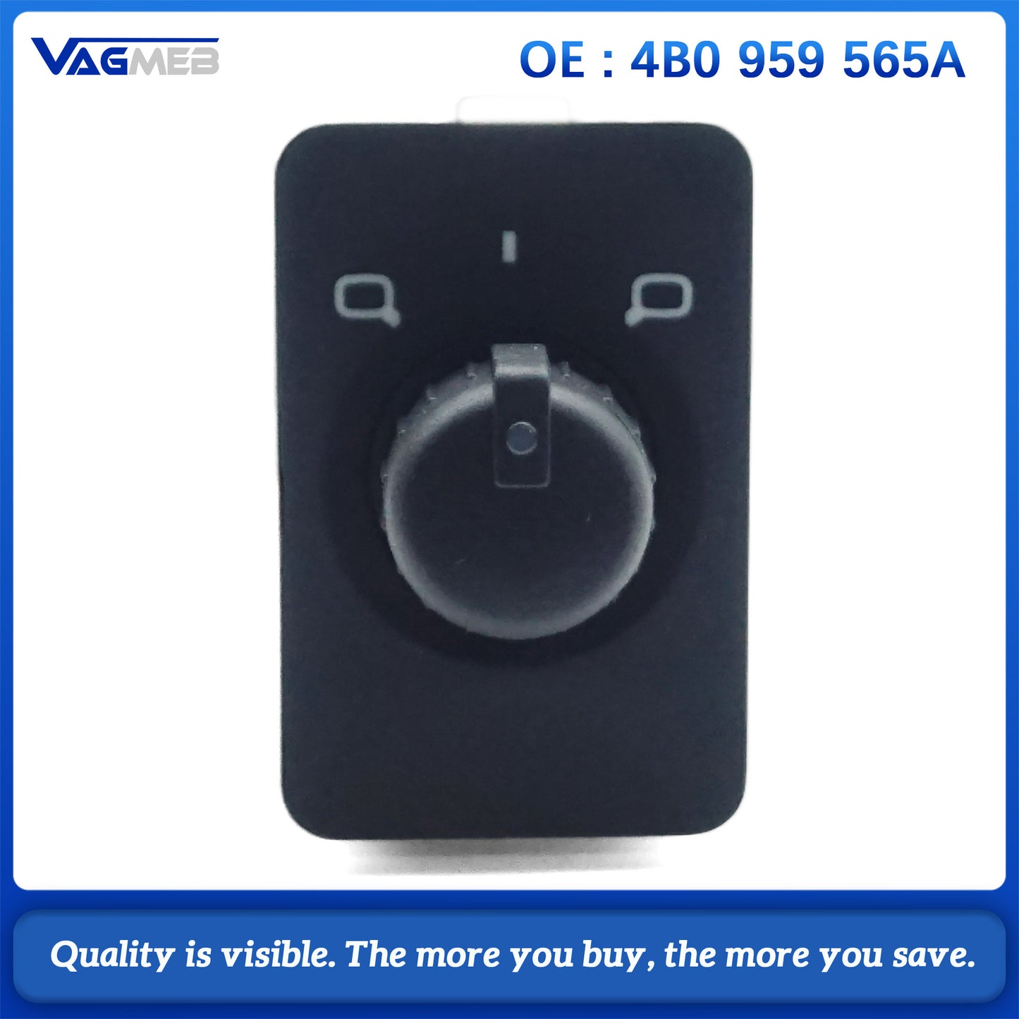 For Audi A6 S6 4B C5 1997-2004 ELECTRIC Side Mirror Switch Control Knob Button 4B0 959 565 A