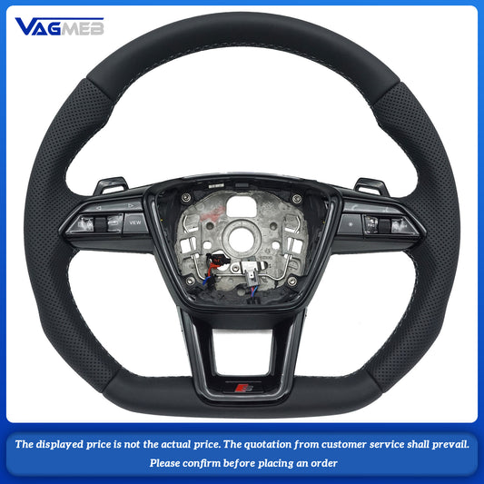 For Audi S LOGO A6C8 Dark Gray Line Heated Steering Wheel