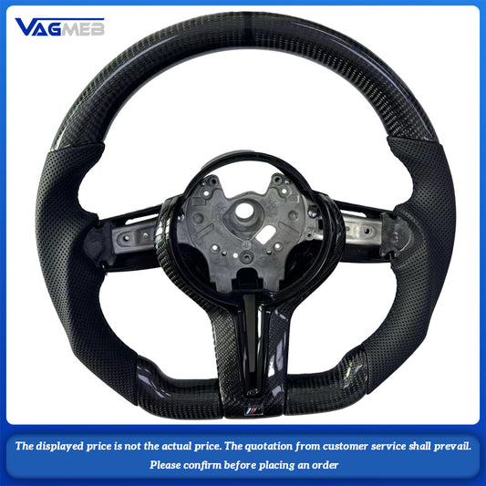 For BMW Thong 1 3 4 5 series F20 F30 F31 F35 F10 F11 F18 E90 E91 E92 E93 G30 LED carbon fiber Alcantara leather Steering wheel