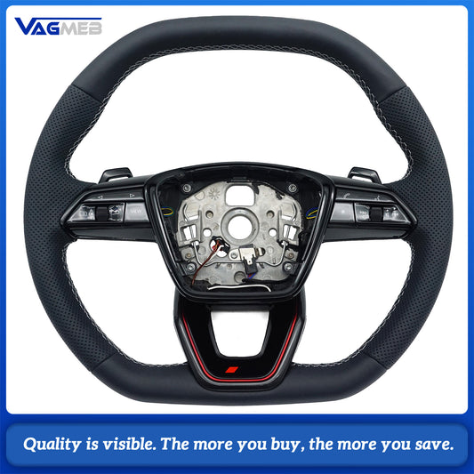 Sports steering wheel For Audi A6 C8 A7 S RS carbon fiber steering wheel With heating function